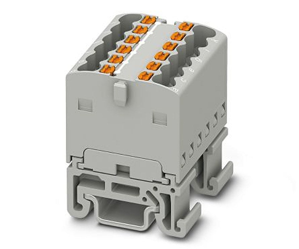 Phoenix Contact Distribution Block, 12 Way, 500V, 17.5A, Grey