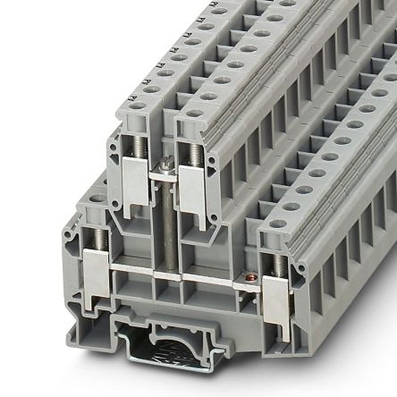Phoenix Contact 3003567 UKKB Series Double Level Terminal Block Grey, 0.5mm², 16 mm², 2-Level, Screw