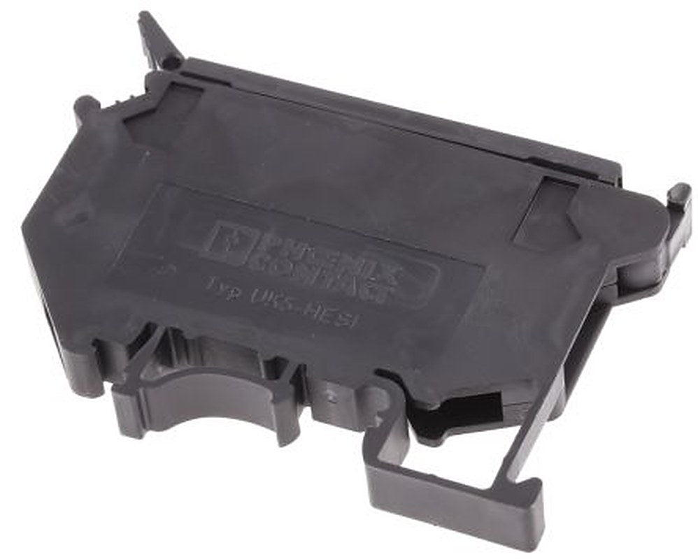 Phoenix Contact 3004126 UK Series Fuse Modular Terminal Block Black, 1-Level Fused, Screw