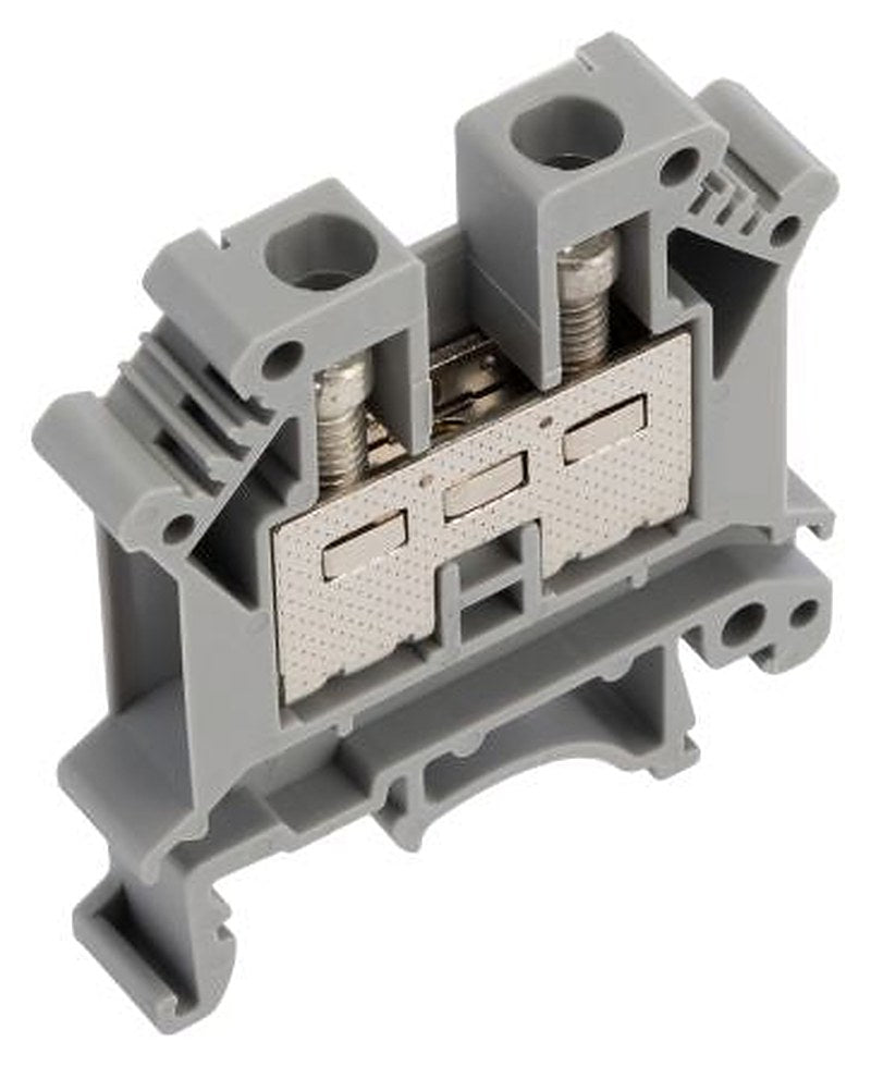 Phoenix Contact 3005015 UK 10 Series Feed Through Terminal Block Grey, 1-Level, Screw
