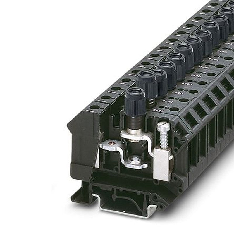 Phoenix Contact 3005688 UK 10-DREHSI/K (5X25) Series Modular Terminal Block Black, 16mm², 1-Level, Screw