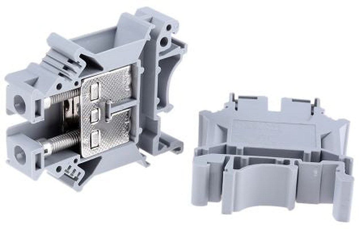 Phoenix Contact 3006043 UK 16 N Series Feed Through Terminal Block Grey, 16mm², 4 mm², 1-Level, Screw, ATEX