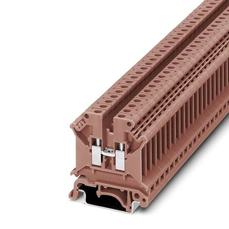 Phoenix Contact 3007330 UK 5 N BN Series Feed Through Terminal Block Brown, 1-Level, Screw