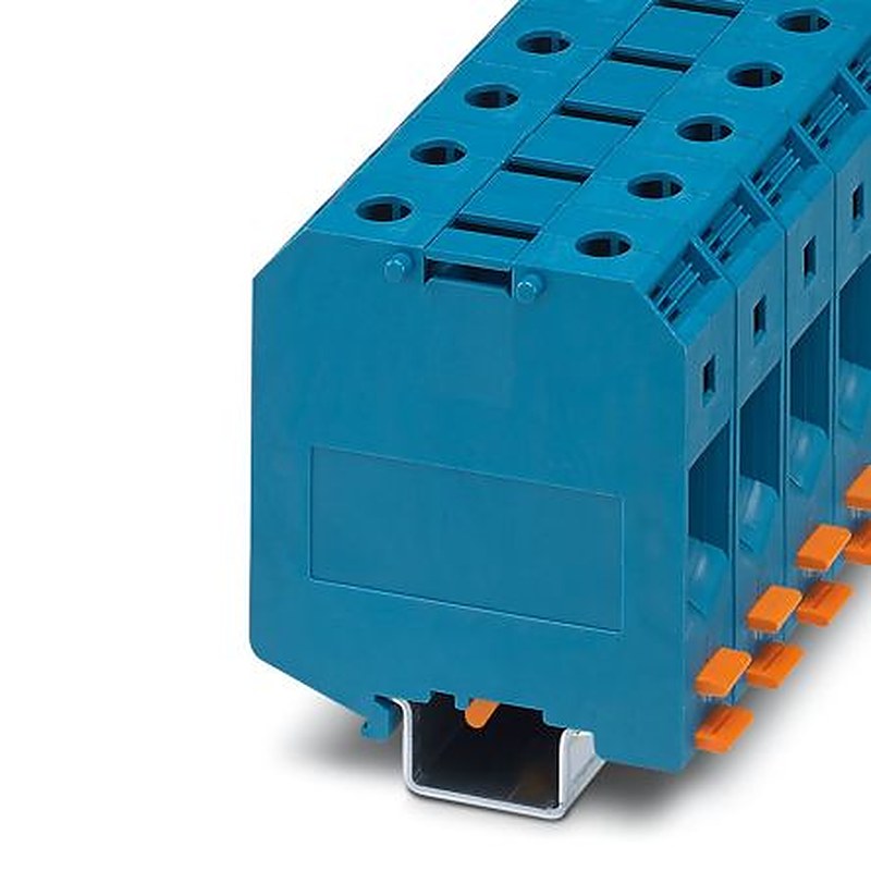 Phoenix Contact 3009066 UKH50-IB BU Series High Current Connector Blue, 16mm², 50 mm², 1-Level, Screw, ATEX, EAC Ex,