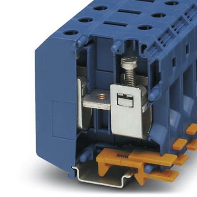 Phoenix Contact 3009105 UKH 50 BU Series High Current Connector Blue, 1-Level, Screw