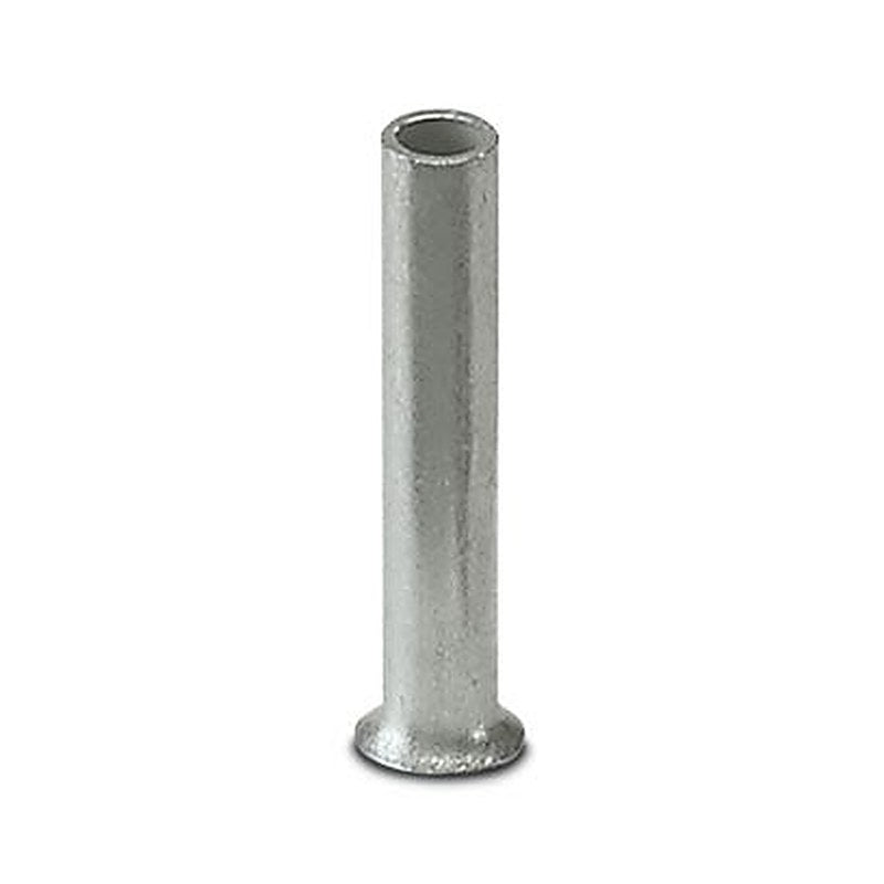 Phoenix Contact Ferrule, 7 mm Pin Length, 0.9 mm Pin Diameter, Silver to 22 AWG Wire Size