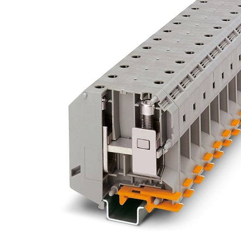 Phoenix Contact 3010013 UKH 95 Series High Current Connector Grey, 25mm², 95 mm², 1-Level, Screw, IECEx, ATEX