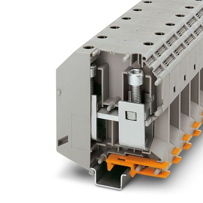 Phoenix Contact 3010110 UKH 150 Series High Current Connector Grey, 150mm², 35 mm², 1-Level, Screw, IECEx/ATEX