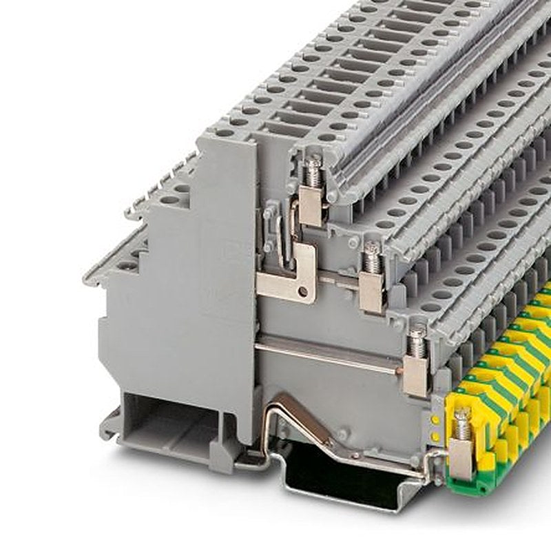 Phoenix Contact 3011067 Earth Terminal Block Grey, 2.5mm², 4-Level, Screw, ATEX