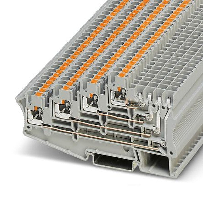 Phoenix Contact 3012300 PT 2.5-4L/1P Series Multi Level Terminal Block Grey, 0.14mm², 4 mm², 4-Level, Push-in