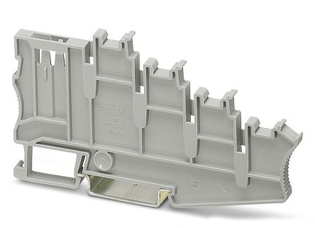 Phoenix Contact 3012302 PT 2.5-4L/1P-FS Series Flange Grey, 0.5mm², 2.5 mm², 1-Level, Push-in