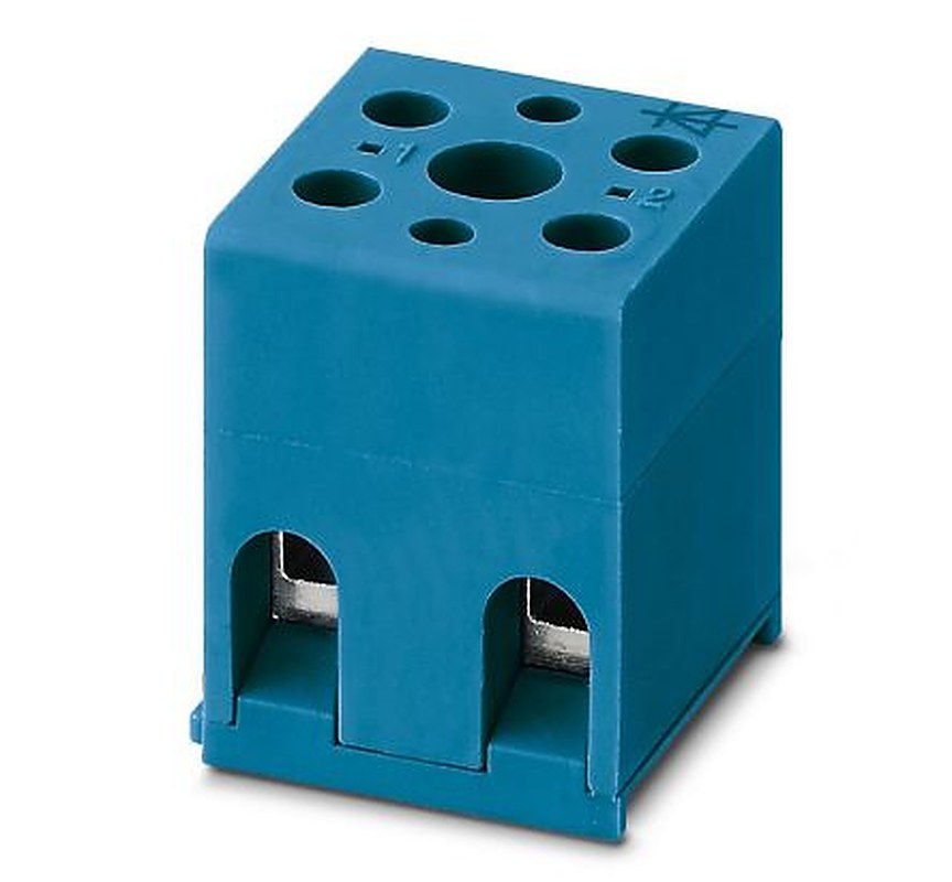 Phoenix Contact 3022247 G5/ 2 DIO SO BU Series DIN Rail Terminal Block Blue, 0.2mm², 4 mm², 1-Level, Screw