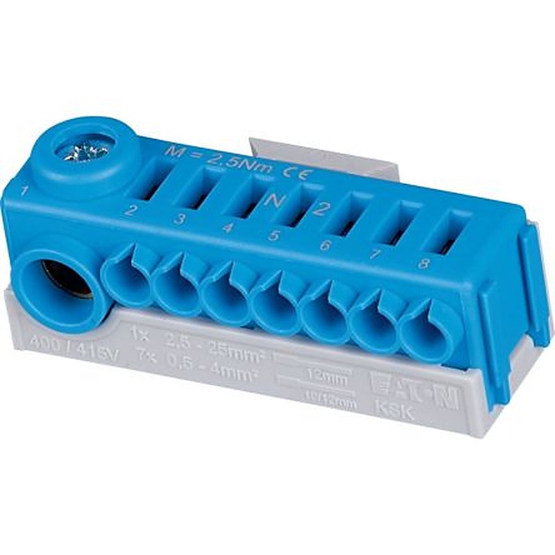 Eaton xComfort KLV Series Pluggable Terminal Block, 2-Contact, 2.5 mm Pitch, 1 Row, 302502 KSK-N-UP/HW-KLV