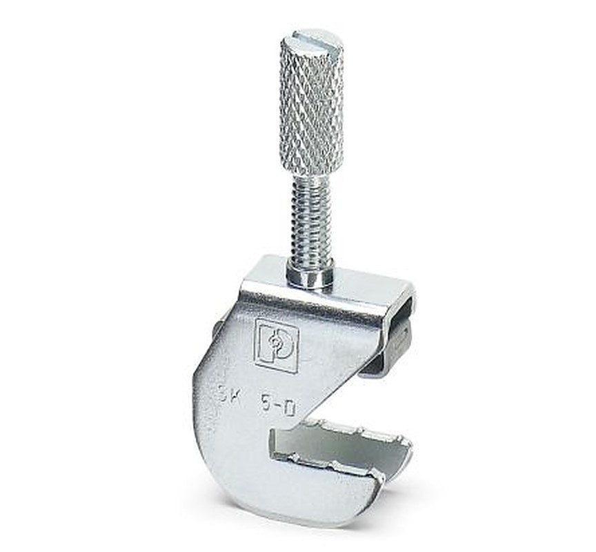 Phoenix Contact SK 5-D Series Shield Connection Clamp for Use with Direct Shield on Conductive Mounting Plates