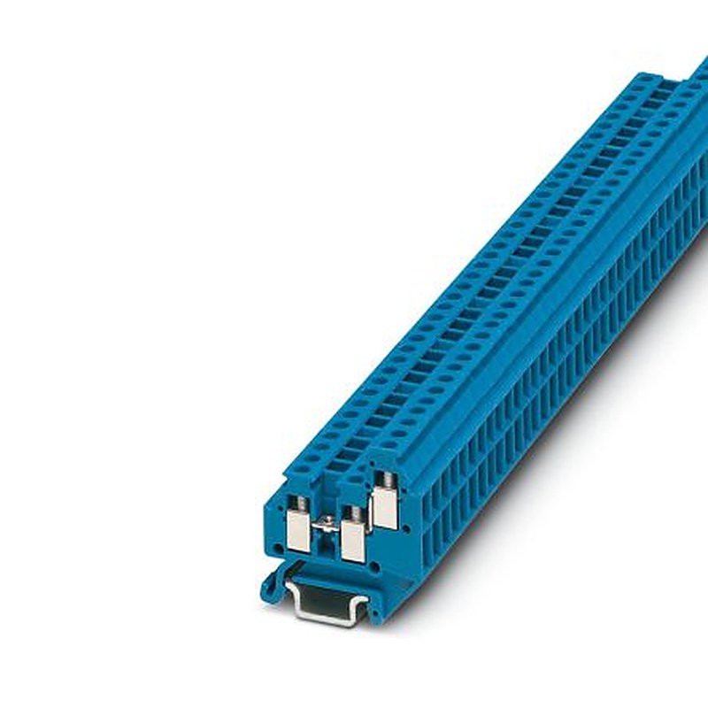 Phoenix Contact 3025532 MT 1.5-TWIN BU Series DIN Rail Terminal Block Blue, 2-Level, Screw