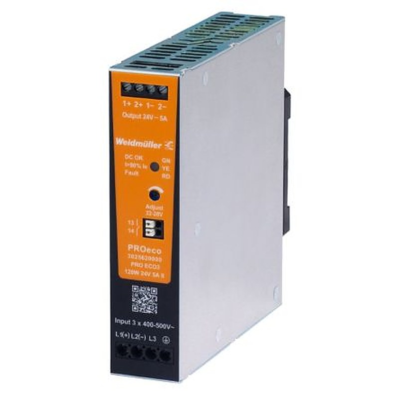 Weidmüller Power Supply, 3025620000 28V, 5A, 136.4 VA, Input 320V ac to 575V ac