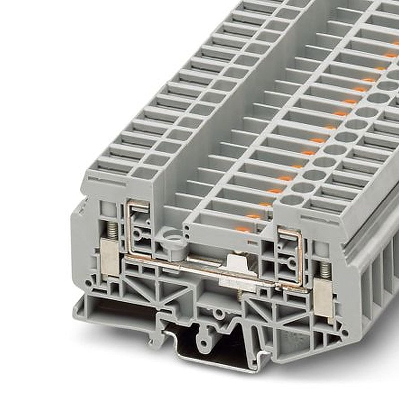 Phoenix Contact 3026285 UGSK 6 Series Test Disconnect Terminal Block Grey, 0.5mm², 10 mm², 1-Level, Screw