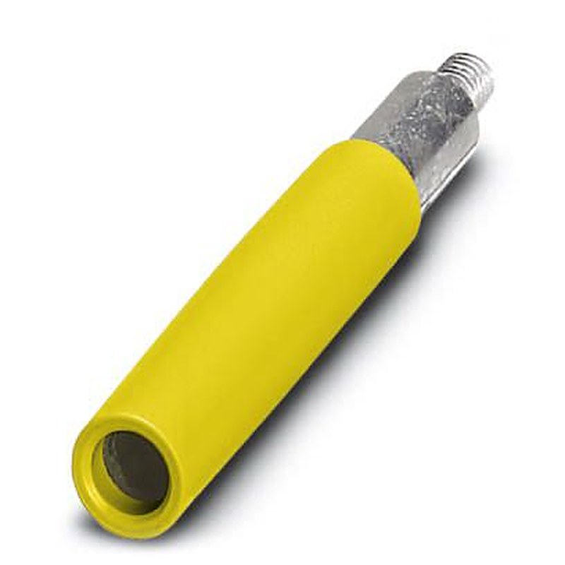 Phoenix Contact Yellow Female Test Connector Adapter With Brass contacts