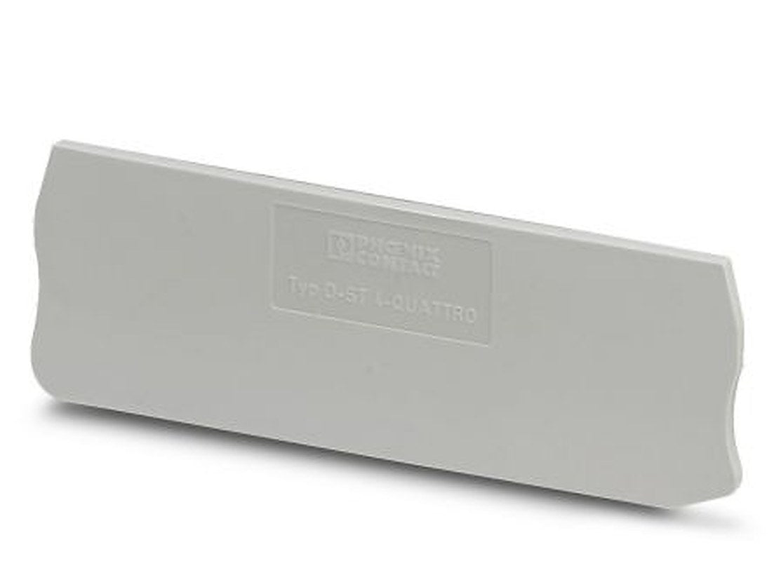 Phoenix Contact D-ST 4-QUATTRO Series End Cover for Use with DIN Rail Terminal Blocks
