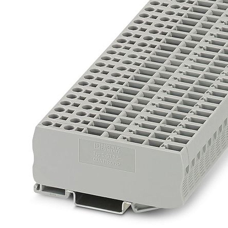 Phoenix Contact 3031309 Feed Through Terminal Block Grey, 0.08mm², 4 mm², 1-Level, Spring Cage