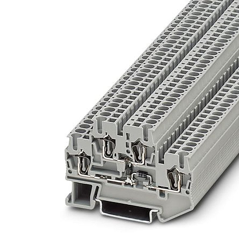 Phoenix Contact 3031584 STTB 2.5-2DIO/O-UL/UR-UL Series DIN Rail Terminal Block Grey, 0.08mm², 4 mm², 2-Level, Spring