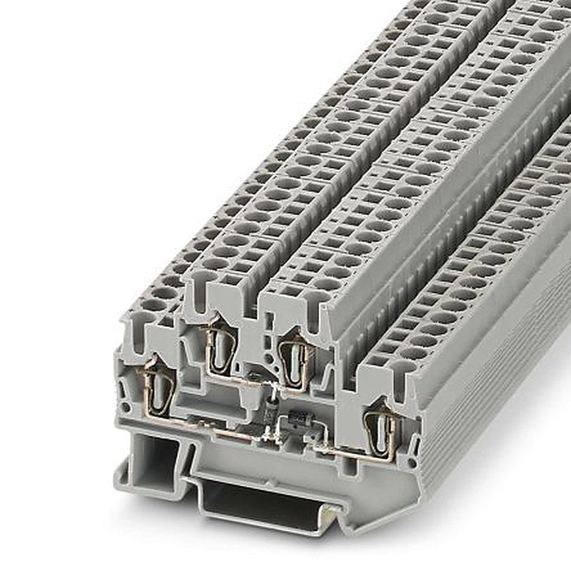 Phoenix Contact 3035263 STTB 2.5-2DIO/UL-O/UL-UR Series Component Terminal Block Grey, 2.5mm², 2-Level