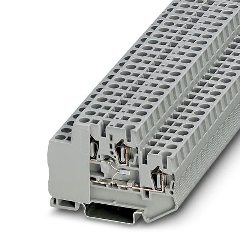 Phoenix Contact 3035564 STTB 2.5-PT100 MD Series Double Level Terminal Block Grey, 0.08mm², 4 mm², 2-Level, Spring Cage,