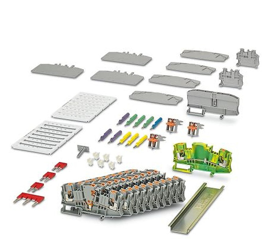 Phoenix Contact 3035991 PTME 6 Series DIN Rail Terminal Block Grey, 10mm², Push-in, EAC