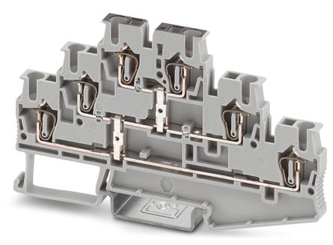 Phoenix Contact 3036068 Multi Level Terminal Block Grey, 2.5mm², 3-Level, Spring Cage