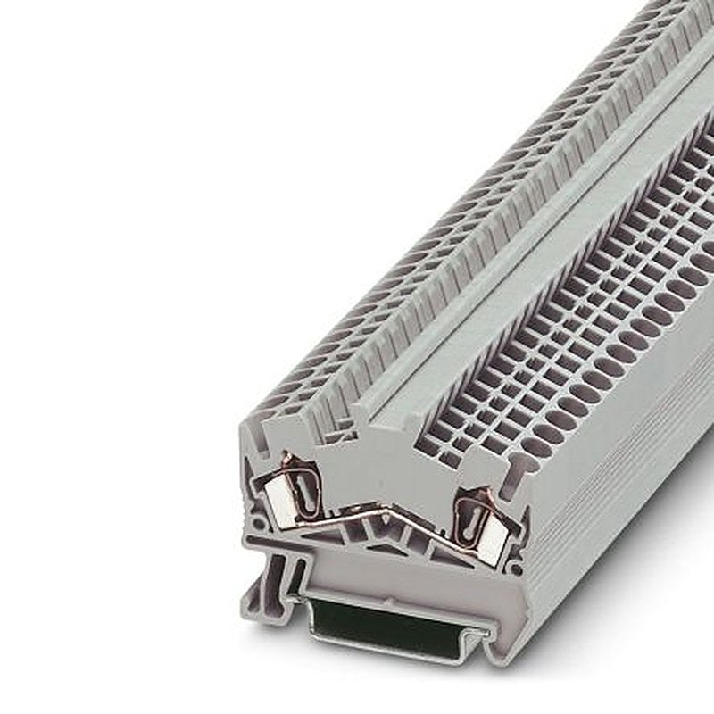 Phoenix Contact 3036398 STS 2.5 Series DIN Rail Terminal Block Grey, 0.08mm², 4 mm², 1-Level, Spring Cage, IECEx, ATEX