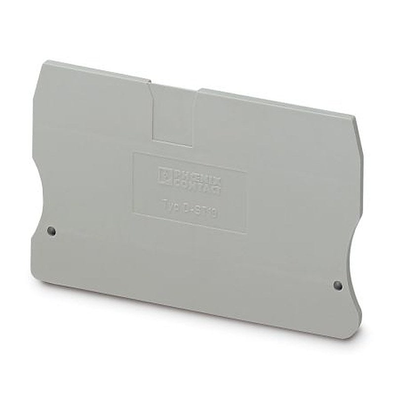 Phoenix Contact D-ST 10 Series End Cover for Use with DIN Rail Terminal Blocks