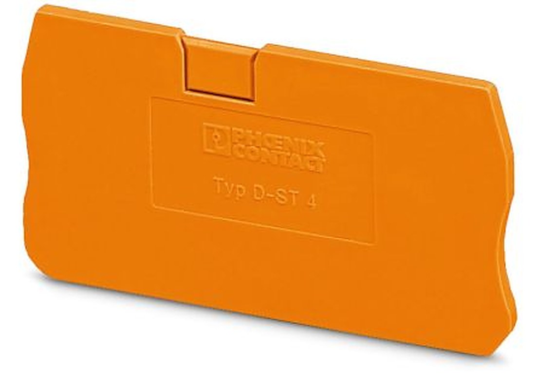 Phoenix Contact D-ST 4 OG Series End Cover for Use with Modular Terminal Block