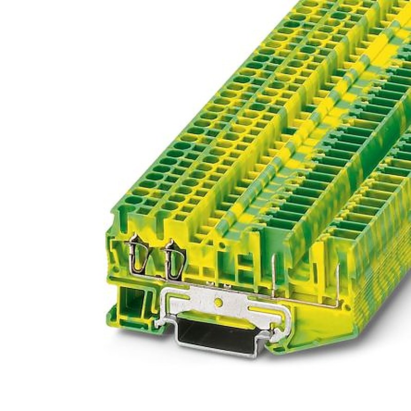 Phoenix Contact 4-Way Earth Terminal Block, 0.08mm², 4 mm², 28AWG Wire, Plug-In, Polyamide Housing