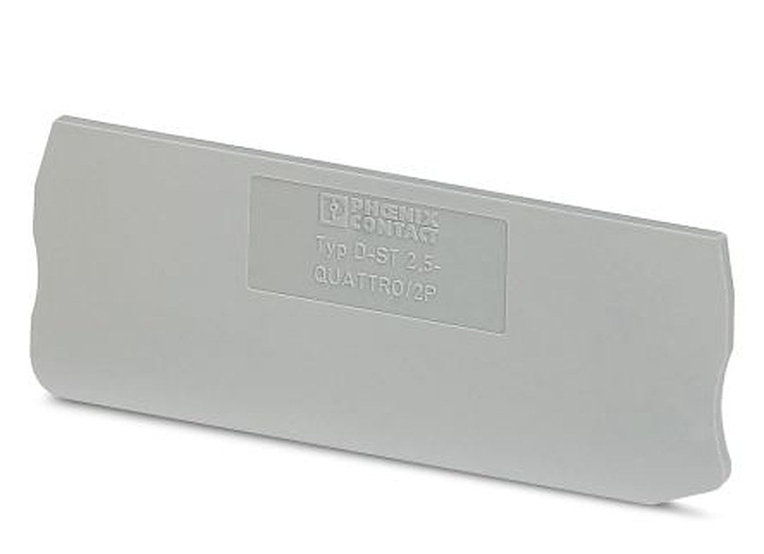 Phoenix Contact D-ST Series End Cover for Use with DIN Rail Terminal Blocks