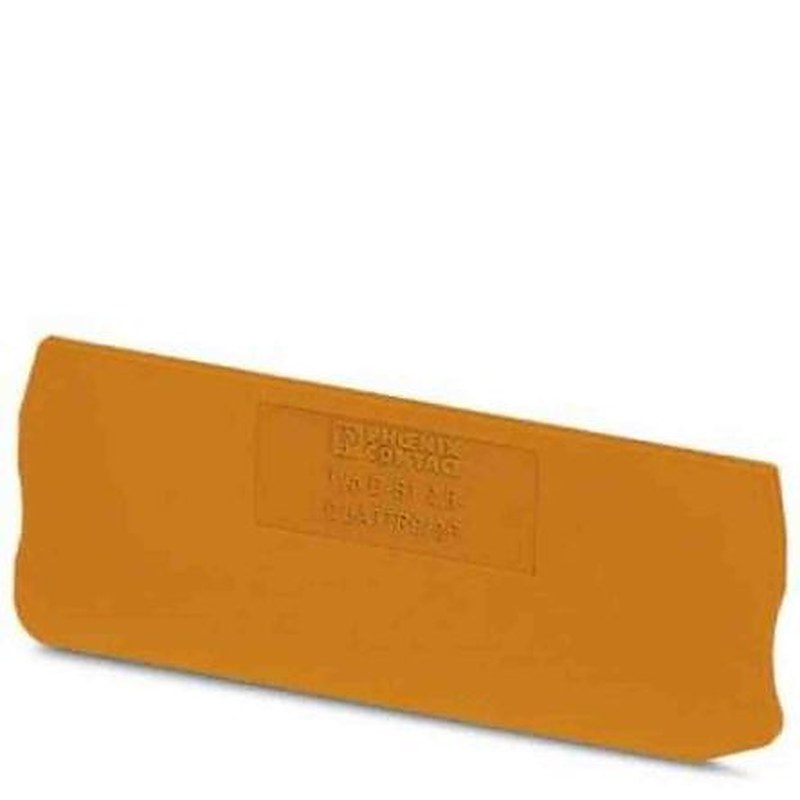 Phoenix Contact D-ST 2.5 Series End Cover for Use with DIN Rail Terminal Blocks
