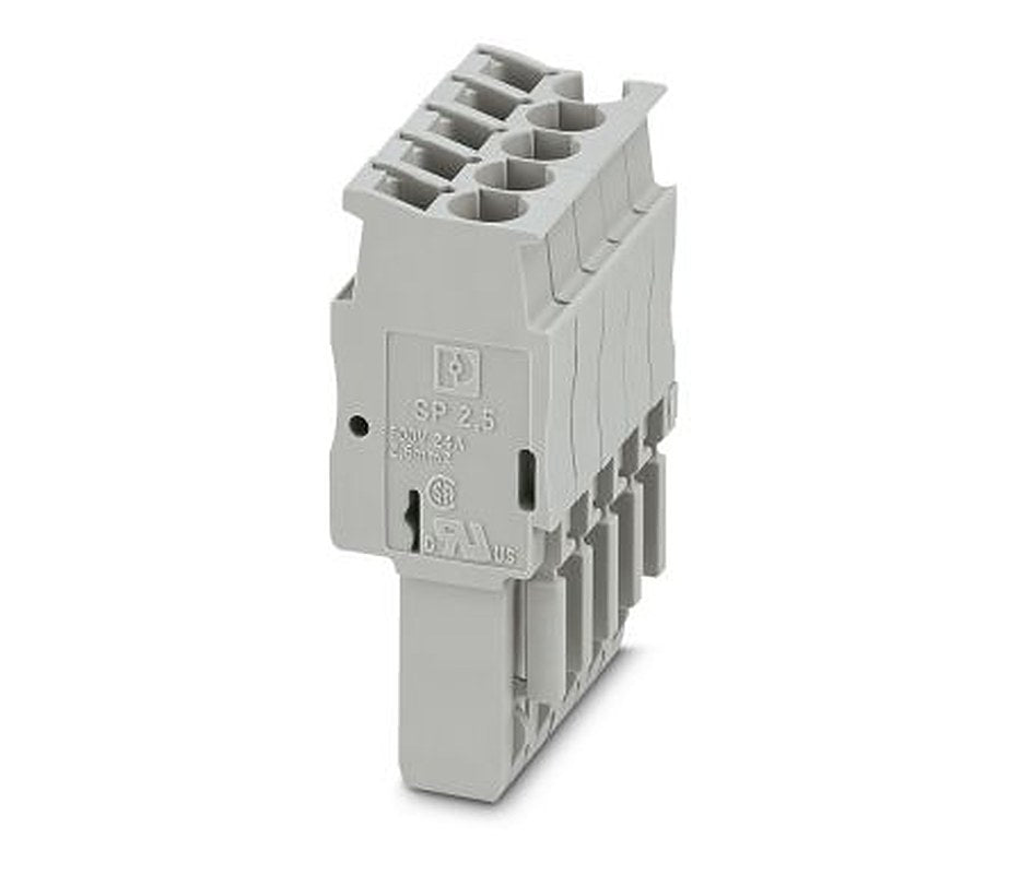 Phoenix Contact SP 2.5/5 Series Pluggable Terminal Block, 24A
