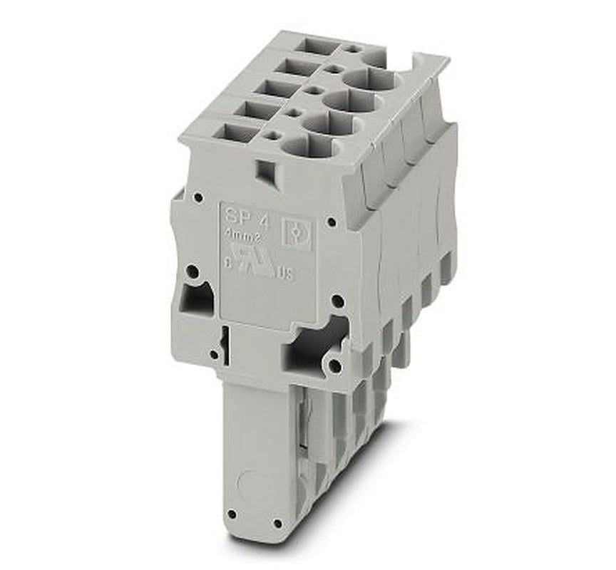 Phoenix Contact SP 4/5 Series Terminal Plug for Use with DIN Rail