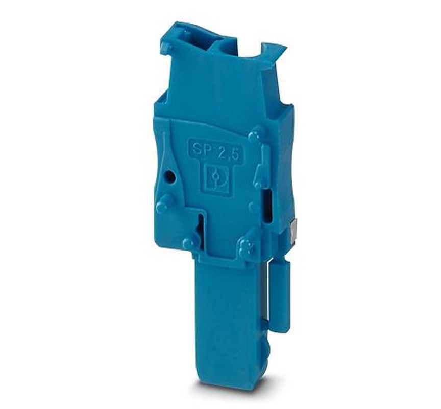 Phoenix Contact SP 2.5/1-R BU Series Terminal Plug for Use with DIN Rail