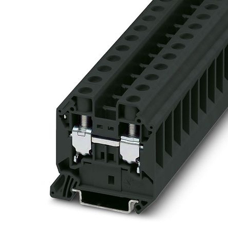 Phoenix Contact 3044197 UT 16 Series Feed Through Terminal Block Black, 1.5mm², 25 mm², 1-Level, Screw, IECEx/ATEX