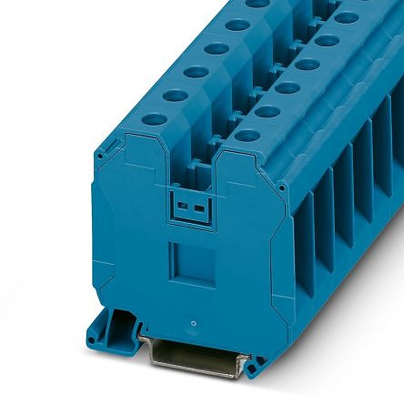 Phoenix Contact 3044238 UT 35 BU Series Feed Through Terminal Block Blue, 1.5mm², 50 mm², 1-Level, Screw, ATEX