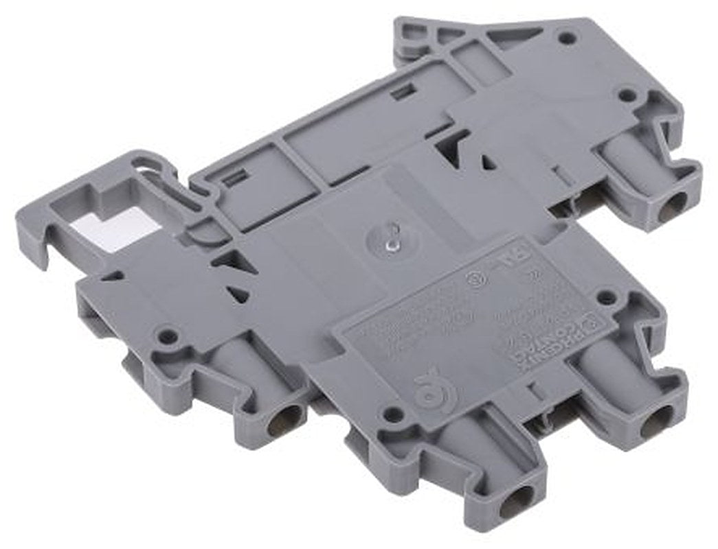 Phoenix Contact 3044636 UTTB 2.5 Series Double Level Terminal Block Grey, 0.14mm², 4 mm², 2-Level, Screw, ATEX