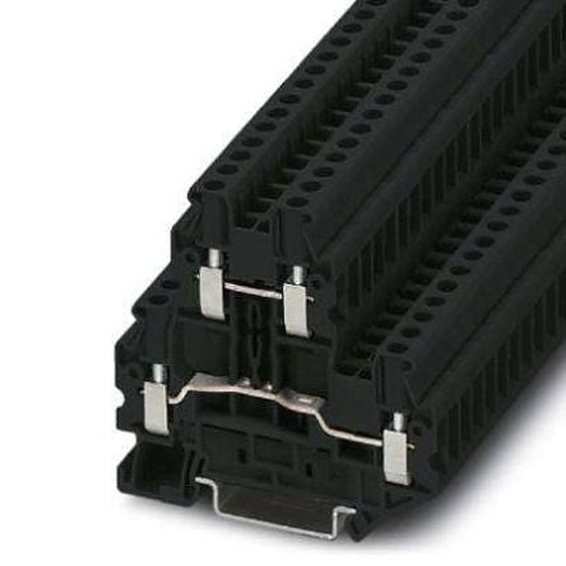 Phoenix Contact 3044637 Double Level Terminal Block Black, 0.14mm², 4 mm², 2-Level, Screw, ATEX, IECEx