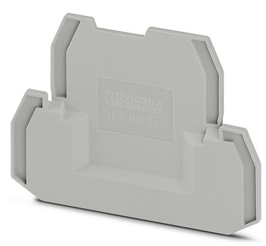 Phoenix Contact D-UTT 2.5/4 Series End Cover for Use with DIN Rail Terminal Blocks