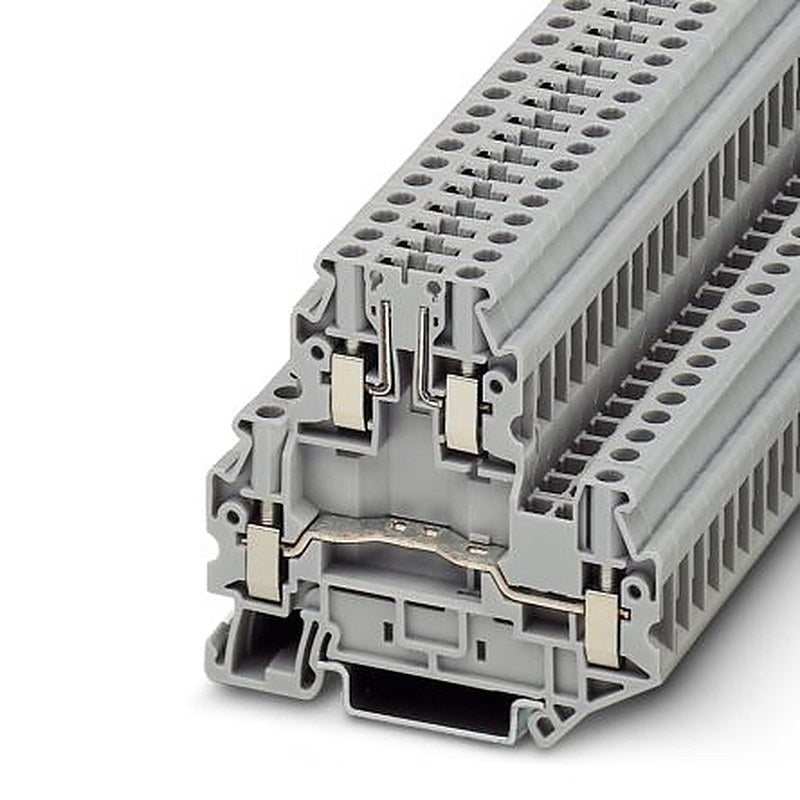 Phoenix Contact 3044720 UTTB4-TG Series Disconnect Terminal Block Grey, 4mm², 2-Level, Screw