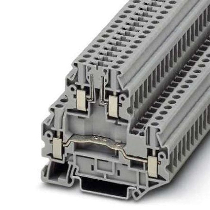Phoenix Contact 3044801 UTTB Series Disconnect Terminal Block Grey, 0.14mm², 6 mm², 2-Level, Screw