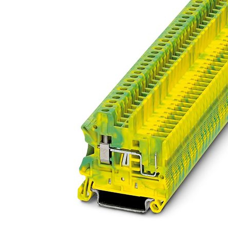 Phoenix Contact 3045033 UT 2.5/1P-PE Series Earth Terminal Block Yellow, Green, 0.14mm², 4 mm², 1-Level, Screw