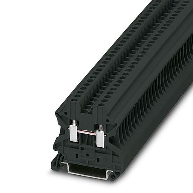 Phoenix Contact 3045088 UT 2.5 BK Series Feed Through Terminal Block Black, 0.14mm², 4 mm², 1-Level, Screw, IECEx KEM