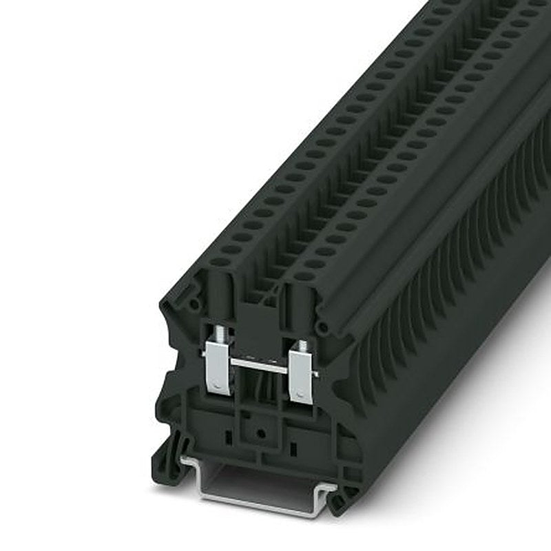 Phoenix Contact 3045143 Clipline Series Feed Through Terminal Block Black, 4mm², Screw
