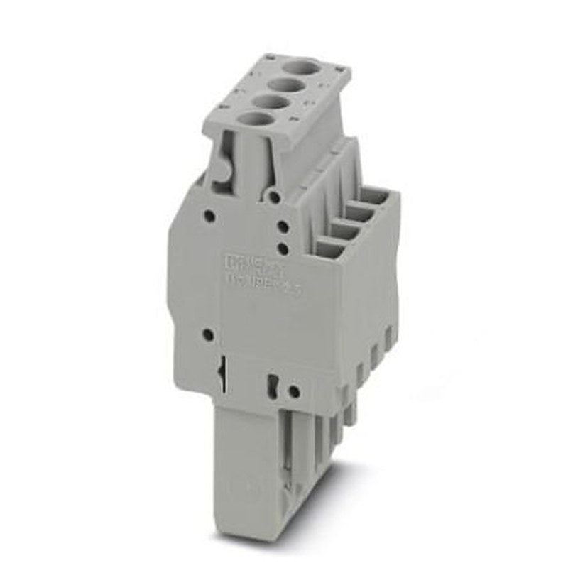 Phoenix Contact UPBV 2.5/4 Series Pluggable Terminal Block, 4-Contact, 5.2 mm Pitch, 3045428