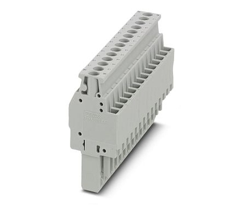 Phoenix Contact UPBV 2.5/14 Series Pluggable Terminal Block, 14-Contact, 5.2 mm Pitch, 1 Row, 3045538